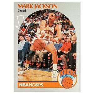 MARK JACKSON "ERROR" MENENDEZ BROTHERS COURTSIDE 1990 NBA HOOPS #205, KNICKS
